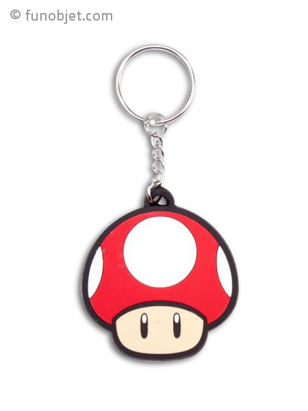 Porte-clés imitation champignon dans le jeu Mario avec
