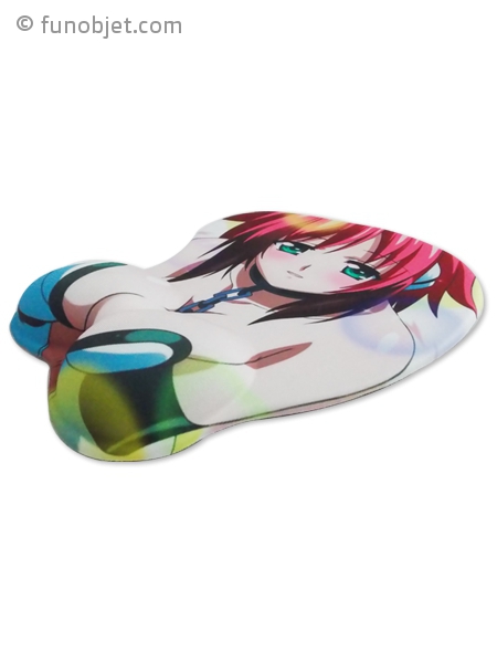 Tapis De Souris En Relief Fille Manga Aux Yeux Verts Avec