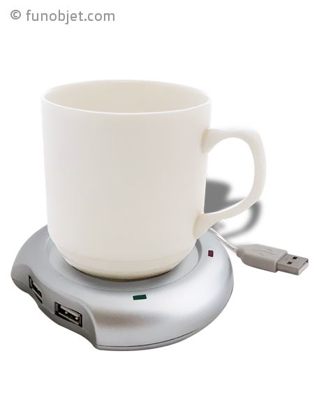 Sous-verres chauffe-tasse USB pour café - Boissons chaudes, cœurs